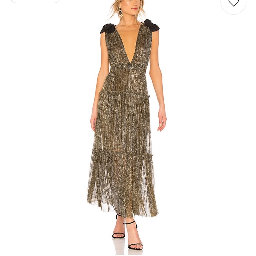 Sabina Musayev Ray Dress in Gold, Small